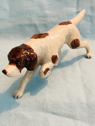 Klima Miniature Porcelain Animal English Setter Stalking Brown & White K945 NEW