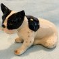Klima Miniature Porcelain Animal French Bulldog Seated Black & White K431 NEW