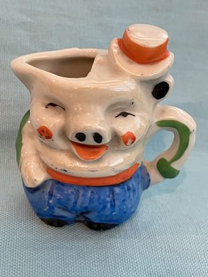 Mini Pig Boy Pitcher with Tophat - Japan