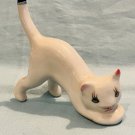 Stretching Bone China Cat Figurine