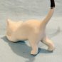 Stretching Bone China Cat Figurine