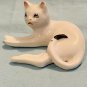 Lying Down Bone China Cat Figurine