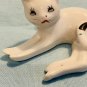 Lying Down Bone China Cat Figurine