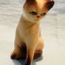 Seated Siamese Cat Bone China Figurine