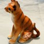 Seated Bengal Cat Bone China Figurine Japan