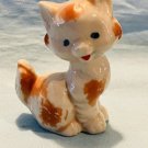 Whimsical Seated Cat Bone China Figurine Japan