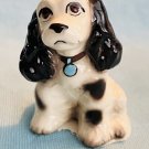 Hagen Renaker Butch Cocker Spaniel B & W with Blue Tab
