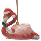 Northern Rose Christmas Ornament Flamingo with Santa Hat R309 Northern Rose Christmas Ornament Flamingo with Santa Hat R309