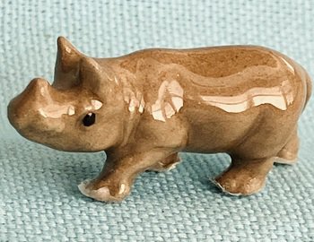 Hagen Renaker Mini Rhino, Rhinoceros Baby A-830 Pre-Owned