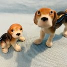 Hagen Renaker Beagle Pup and Mama Pre-Owned