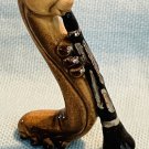HTF 1980s Hagen Renaker Caterpillar Worm Playing the Clarinet