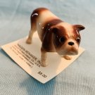 Hagen Renaker Brown & White Bulldog Dog A-20871 NEW