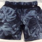 Speedo Mens Gray-Black Hydroliner Swim Trunks Board Shorts Size Med.