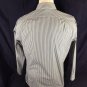 David Taylor Gray/White Stripe Long Sleeve Dress Shirt Sz M 15-15.5/34-35