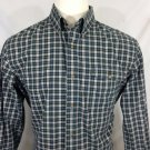 Chaps Men's Long Sleeve Green Plaid Shirt Size Large