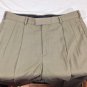Dockers Mens Dress Slacks, Pleated, Relaxed Fit Pants, Tan (sandstone), Sz 34x29