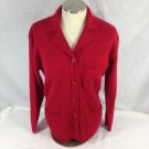 Karen Scott Women's Size Small Cardigan Sweater Long Sleeved Button Down Red