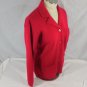 Karen Scott Women's Size Small Cardigan Sweater Long Sleeved Button Down Red