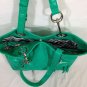 Braciano Womens Large Hand Bag Purse Adjustable Shoulder Straps Green