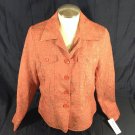 Rafael Essential Women's Blazer/Jacket  Orange Size 14