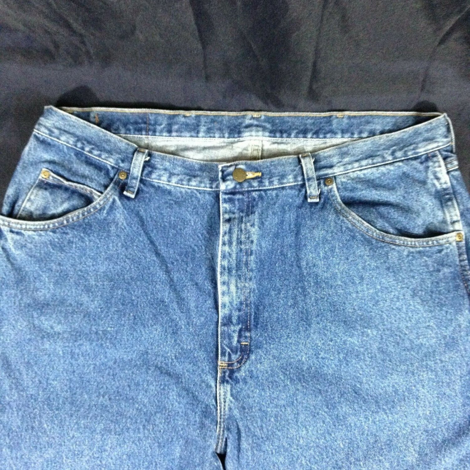 Wrangler Mens 96501DS Premium Quality Regular Fit Blue Jeans Sz 40x30