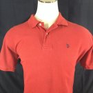 US Polo Assn Mens Polo Shirt Collared Embroidered Logo Red Size XL
