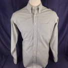 Brooks Brothers 1818 Men's Dress Shirt L/S  Green & White Stripe  Size 16.5/33
