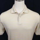Fairway & Greene Mens Pureformance Golf Polo Shirt Yellow Stripe Size Large