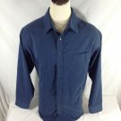 Croft & Barrow Men's Dk Blue Stripe Long Sleeve Button Down Shirt Size XXL