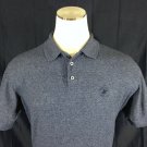 Beverly Hills Polo Club Polo Shirt Short Sleeve Blue Mens Large