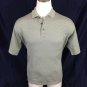 Pebble Beach Green Olive Two Ply Mercerized Cotton Golf Polo Shirt Mens Sz M