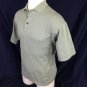 Pebble Beach Green Olive Two Ply Mercerized Cotton Golf Polo Shirt Mens Sz M