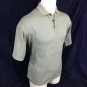 Pebble Beach Green Olive Two Ply Mercerized Cotton Golf Polo Shirt Mens Sz M