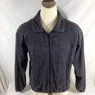 Eddie Bauer Men's Gray Full Zip Fleece Light Weight Jacket  Size Large