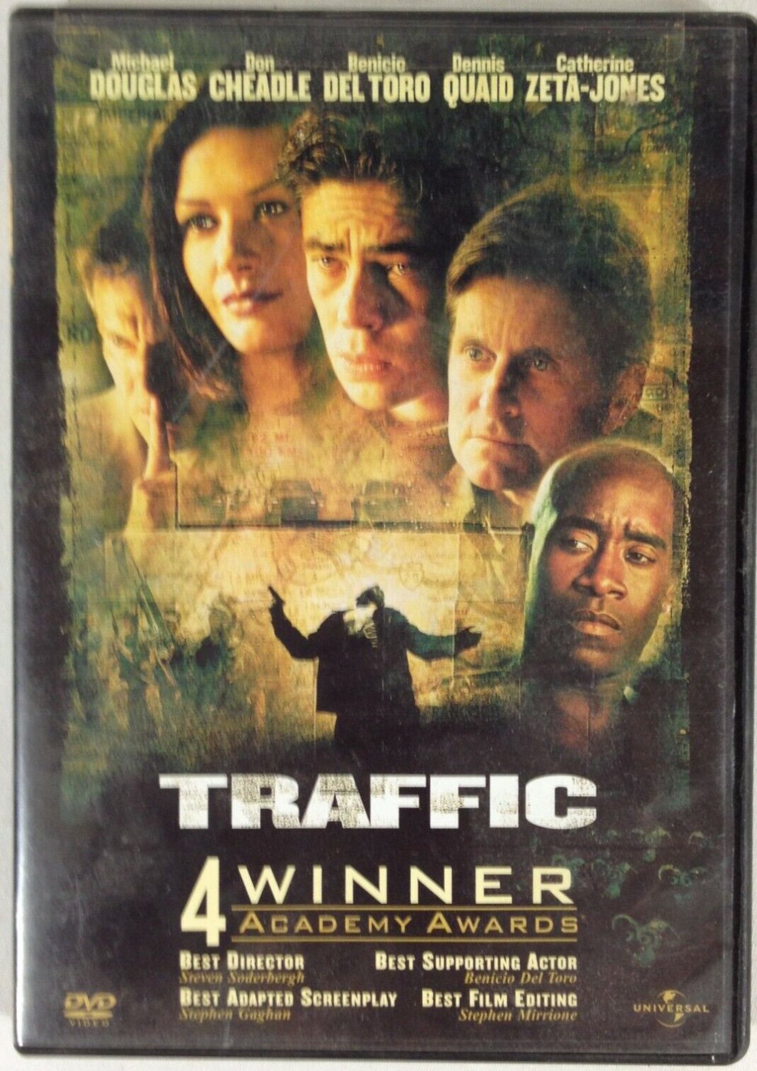Traffic - 2001, Michael Douglas, Don Cheadle, Dennis Quaid, DVD- USED