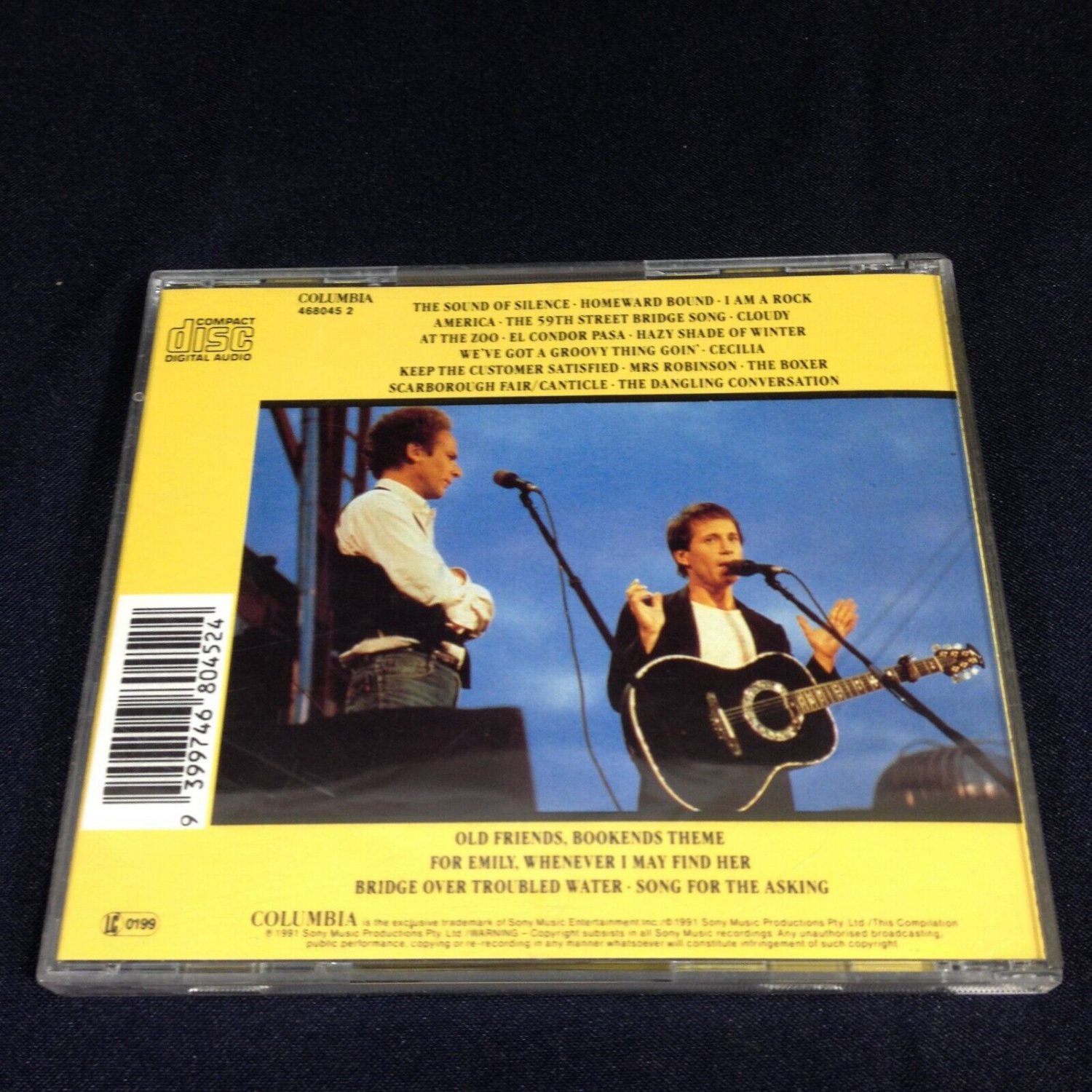 Simon and Garfunkel 1991 20 Greatest Hits CD Used