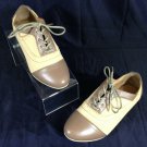 Shoes of Soul Womens Taupe Cap & Toe Oxford Shoes Sz 7