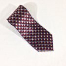 Adolfo Men's 100% Silk Neck Tie Red/ Blue/ Tan Checkered  58" New