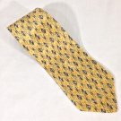 Geoffrey Beene Gold /Blue Silk Tie 57"L x 3.75"W, NWOT