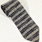 Jules Pilch Men's 100% Silk Neck Tie Blue Stripe  59"inches NEW