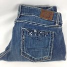BKE Womens Culture Straight Leg Embellished Distressed Tag Sz 30R, Actual 30x31