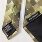 Van Heusen Handmade,100% Silk, Green Diamond Design ,59"x 3.75", Used.