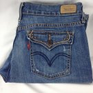 Levis 515 Bootcut Flap Pockets Denim Blue Jeans Womens Tag Size 8S 30"x 30"