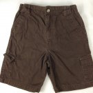 George Boys Youth Brown Cargo Shorts Size 5 Adjustable Waistband