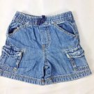 Baby Gap Girls Infant Denim Cargo Shorts Size 12-18 Months
