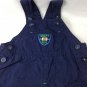 Carters Boy Infant "Draft Pick" Blue Overalls Sz 12M