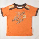 Miniwear Boys Infant Orange T-Shirt #23 Helicopter Short Sleeve Sz 18M