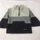 Est.89 Boys Toddler Pullover Sweater 1/4 Zip Black Gray Sz 18M