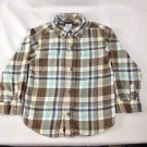 Gymboree Boys Toddler Long Sleeve Plaid Flannel Multicolor Shirt Size 3T