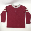 Cat & Jack Boy's Toddler T-Shirt Maroon Long Sleeve Size 2T